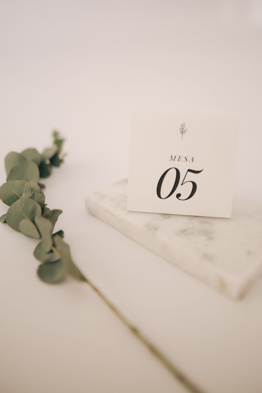 Números de mesa personalizados do Ateliê Espoir