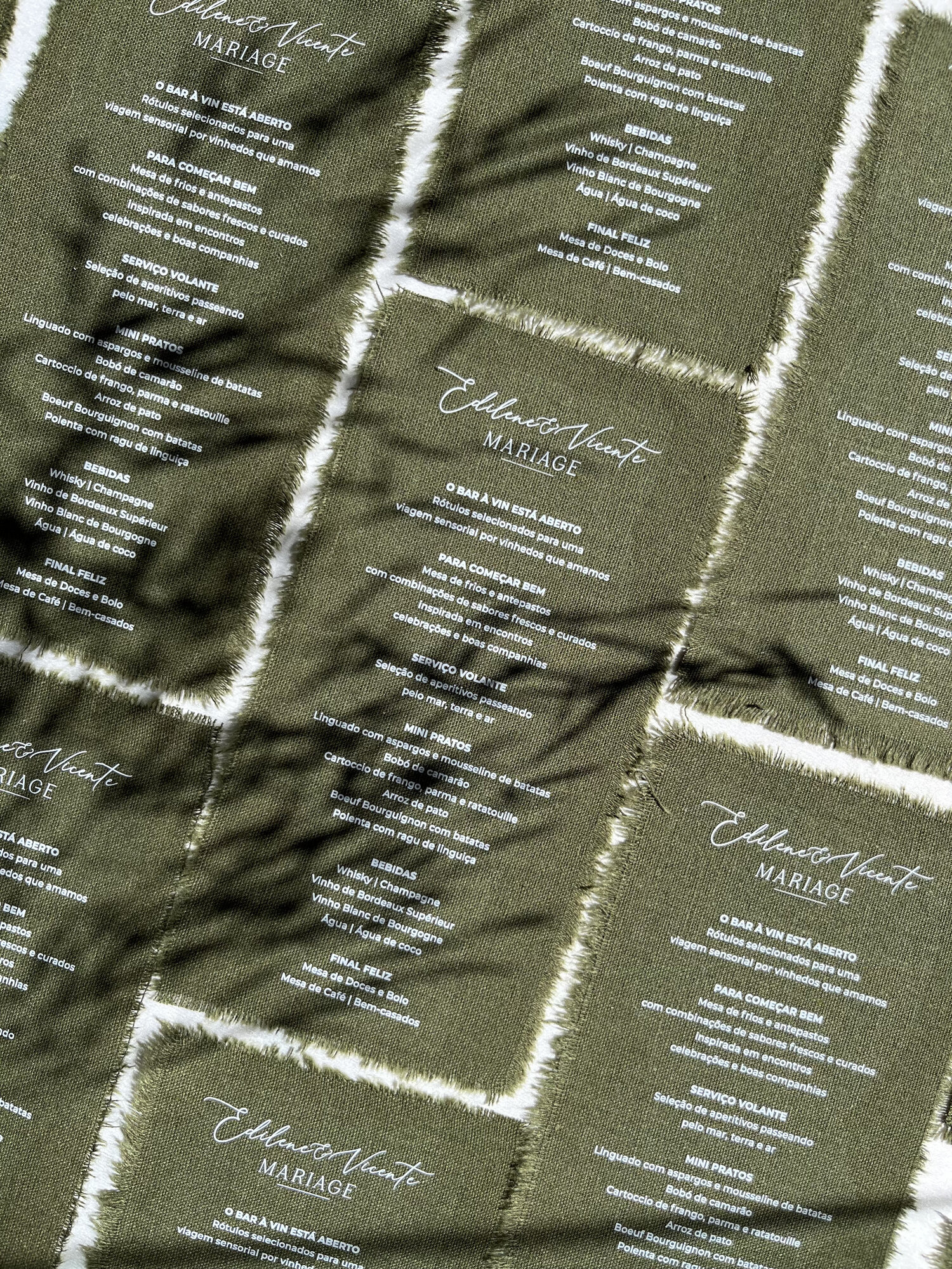 Menu em Tecido - 2