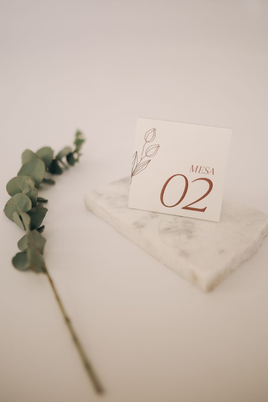 Números de mesa personalizados do Ateliê Espoir