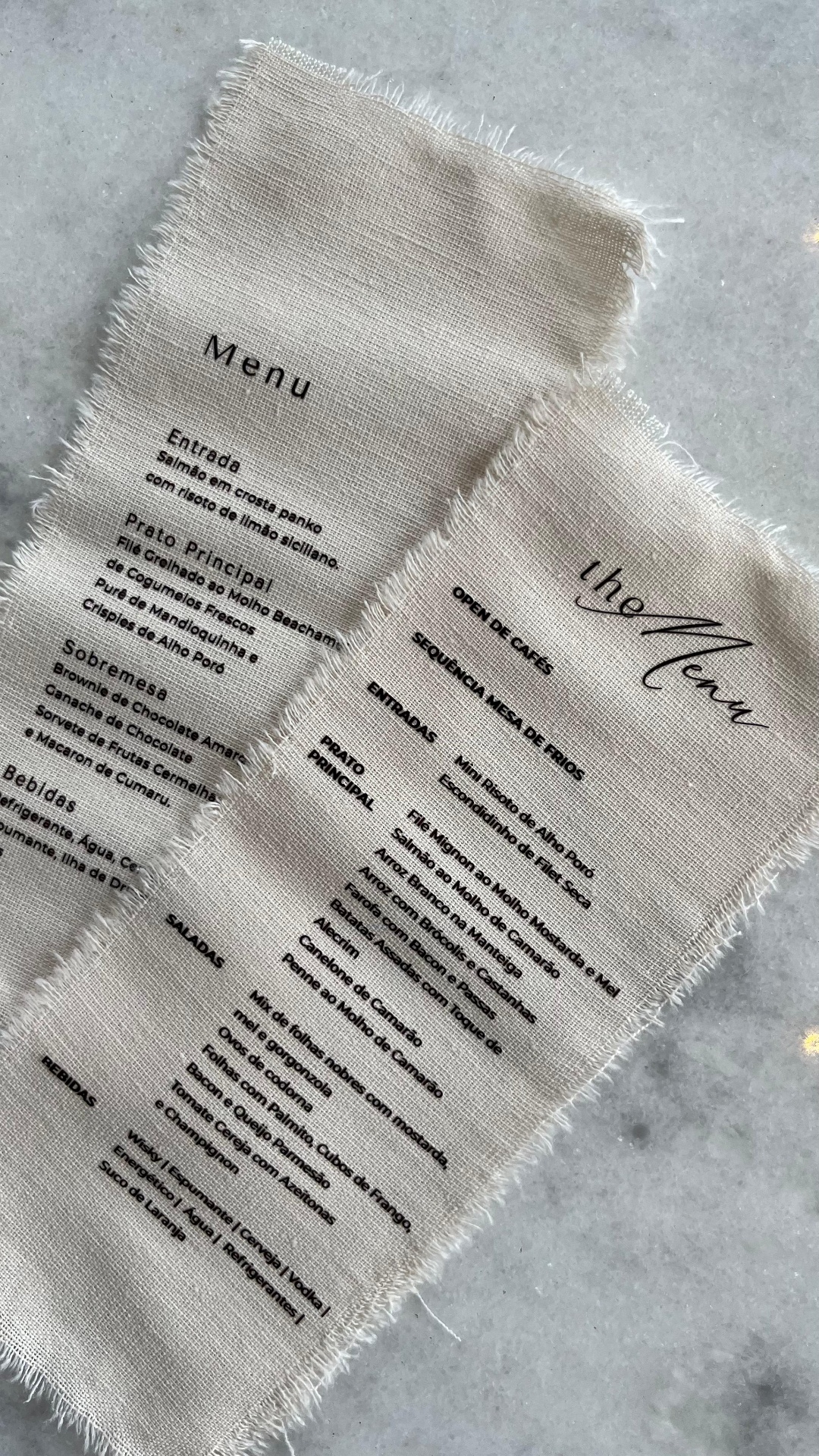 Menu em Tecido - 3